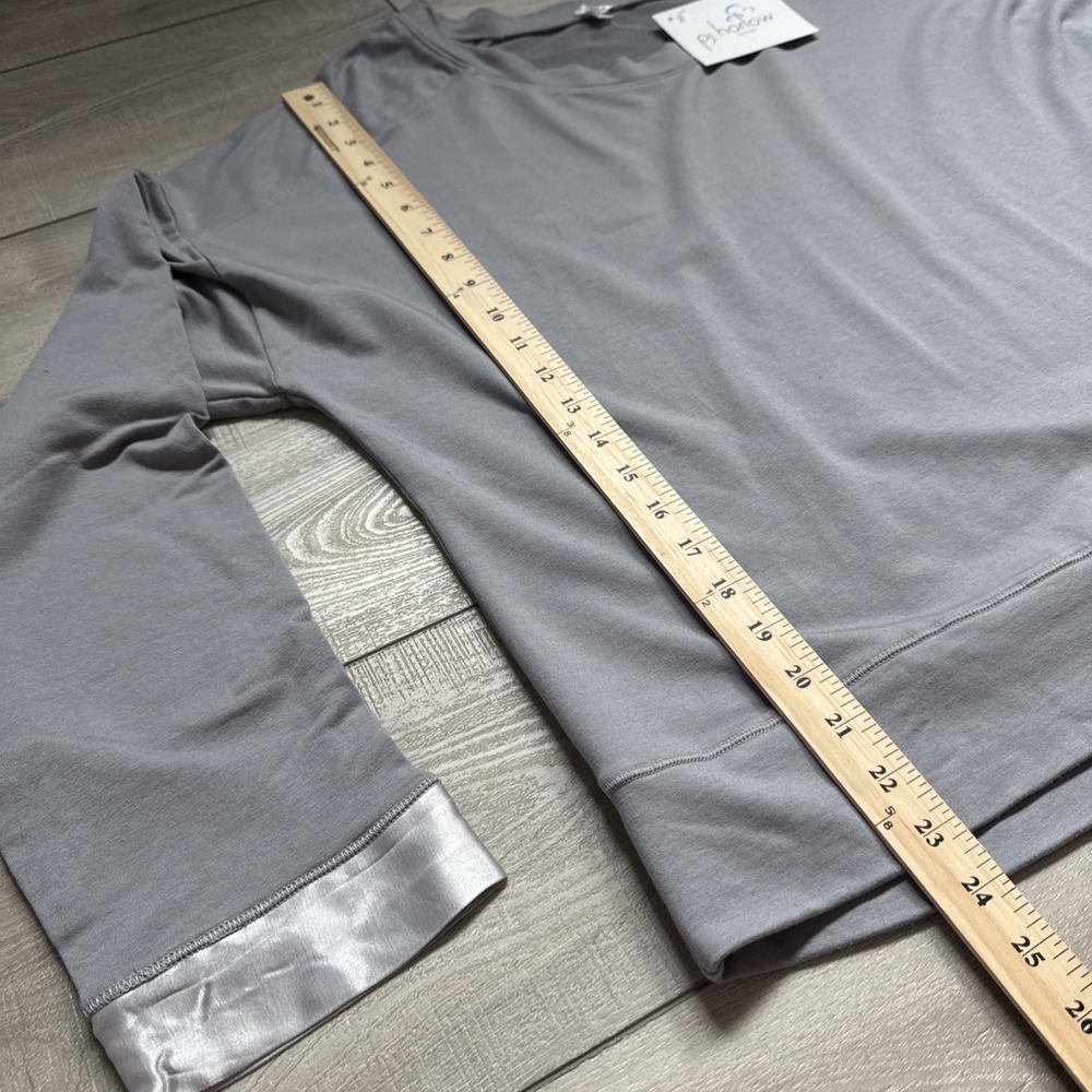 PJ Harlow Matching pajama Set Izzy Top Blair Pants Satin Trim Pockets Sleepwear - Picture 4 of 16